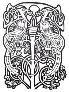 Coloriage d'Art Celtique à imprimer pour adultes : Art-celtique-38