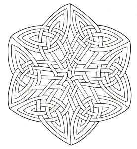 Coloriage d'Art Celtique à imprimer pour adultes : Art-celtique-51