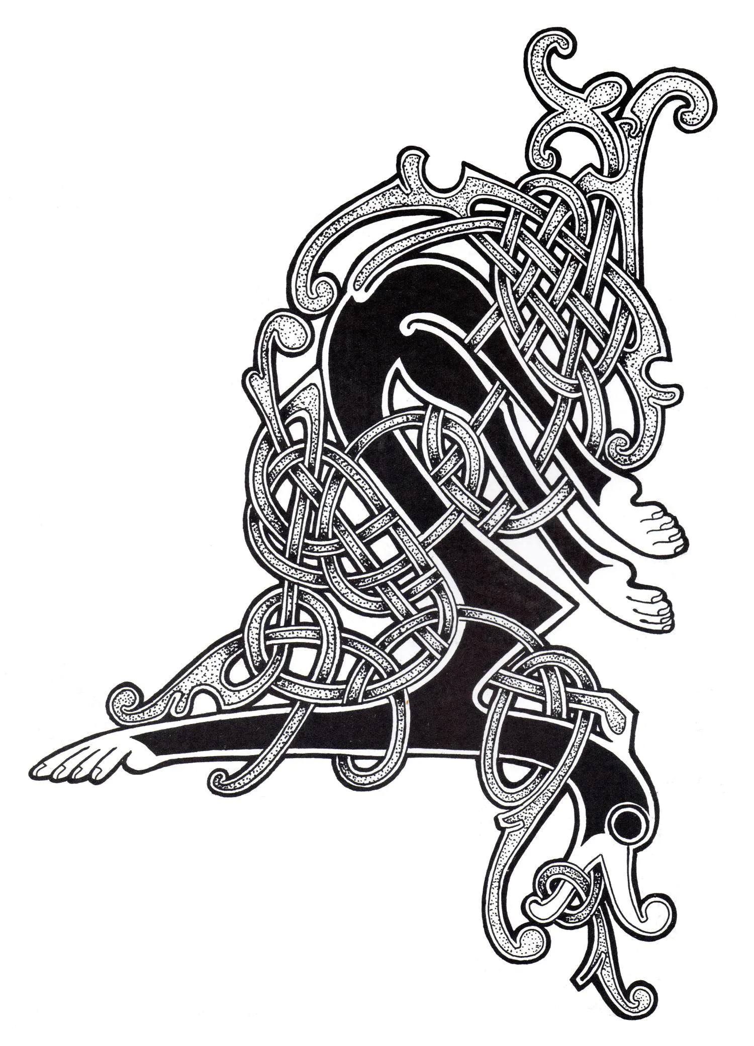 Art celtique - 36 (Coloriage à imprimer pour adultes)