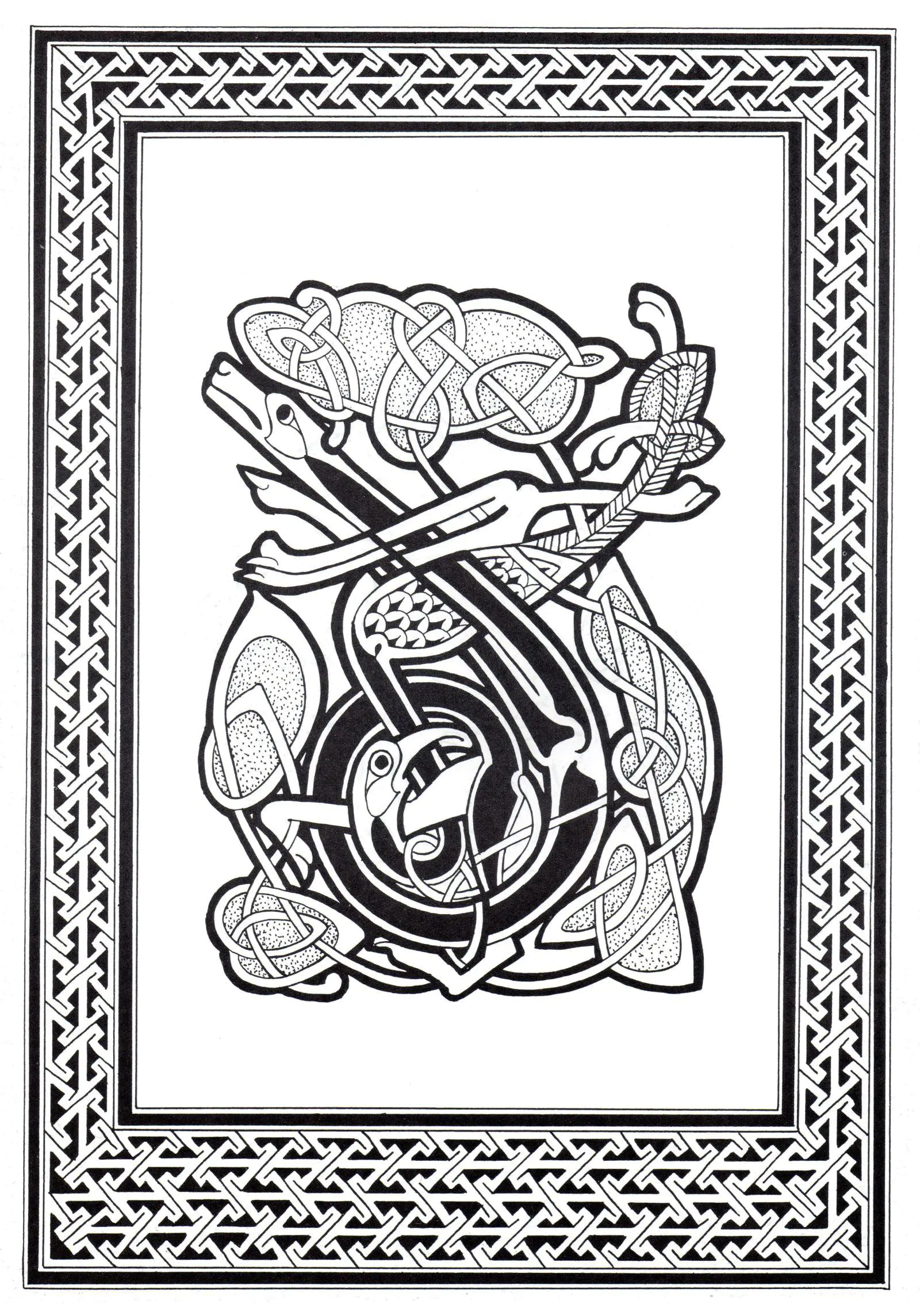 Art celtique - 41 (Coloriage à imprimer pour adultes)