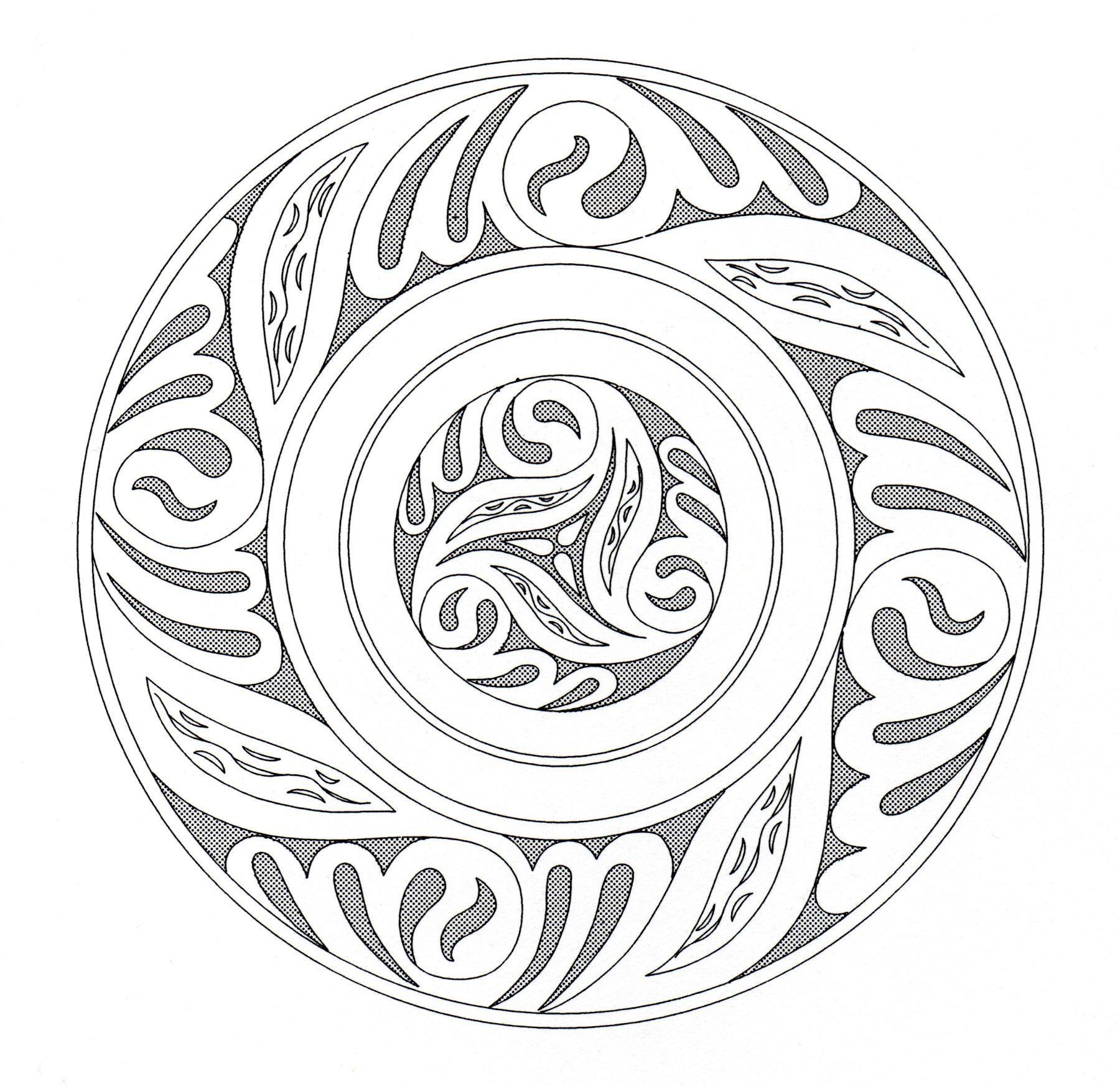 Art celtique ressemblant à un Mandala