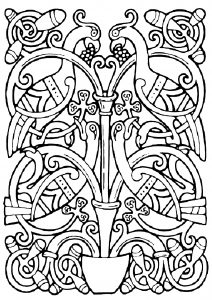 Oiseaux   style Art Celtique
