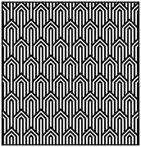 Coloriage d'Art Déco à imprimer pour adultes : Motifs-geometriques-art-deco-1