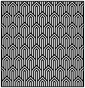 Coloriage adulte motifs geometriques art deco 1