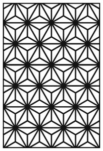 Coloriage adulte motifs geometriques art deco 10