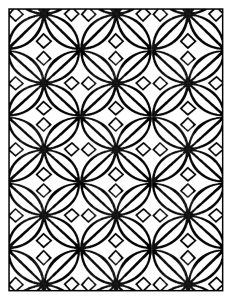 Coloriage adulte motifs geometriques art deco 6