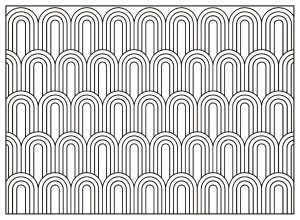 Coloriage adulte motifs geometriques art deco 7