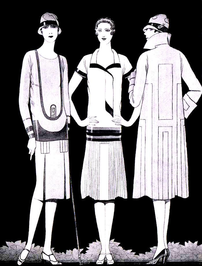 Gravure de mode des années 20