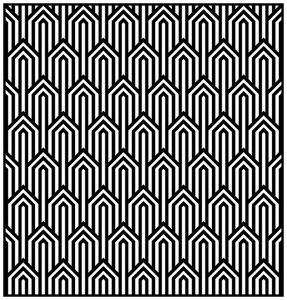 Coloriage adulte motifs geometriques art deco 1