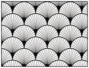 Coloriage adulte motifs geometriques art deco 2