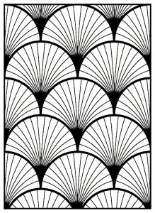 Coloriage adulte motifs geometriques art deco 3