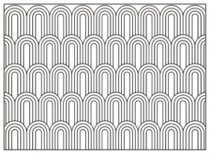 Coloriage adulte motifs geometriques art deco 7