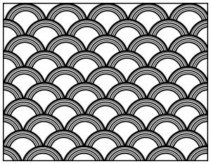 Coloriage adulte motifs geometriques art deco 8