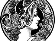 Coloriages d'Art Nouveau à imprimer pour adultes