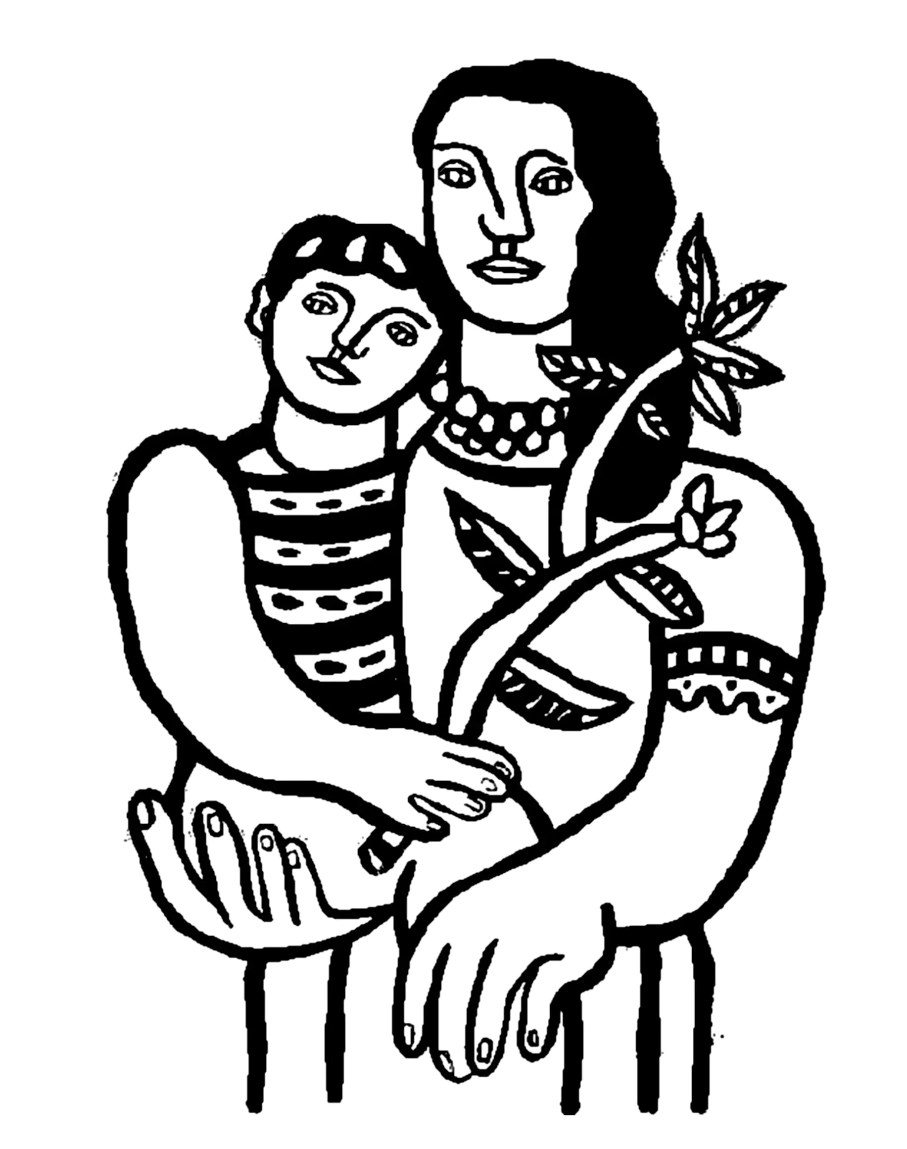 Fernand leger (Coloriage de Chefs d’œuvres à imprimer pour adultes)