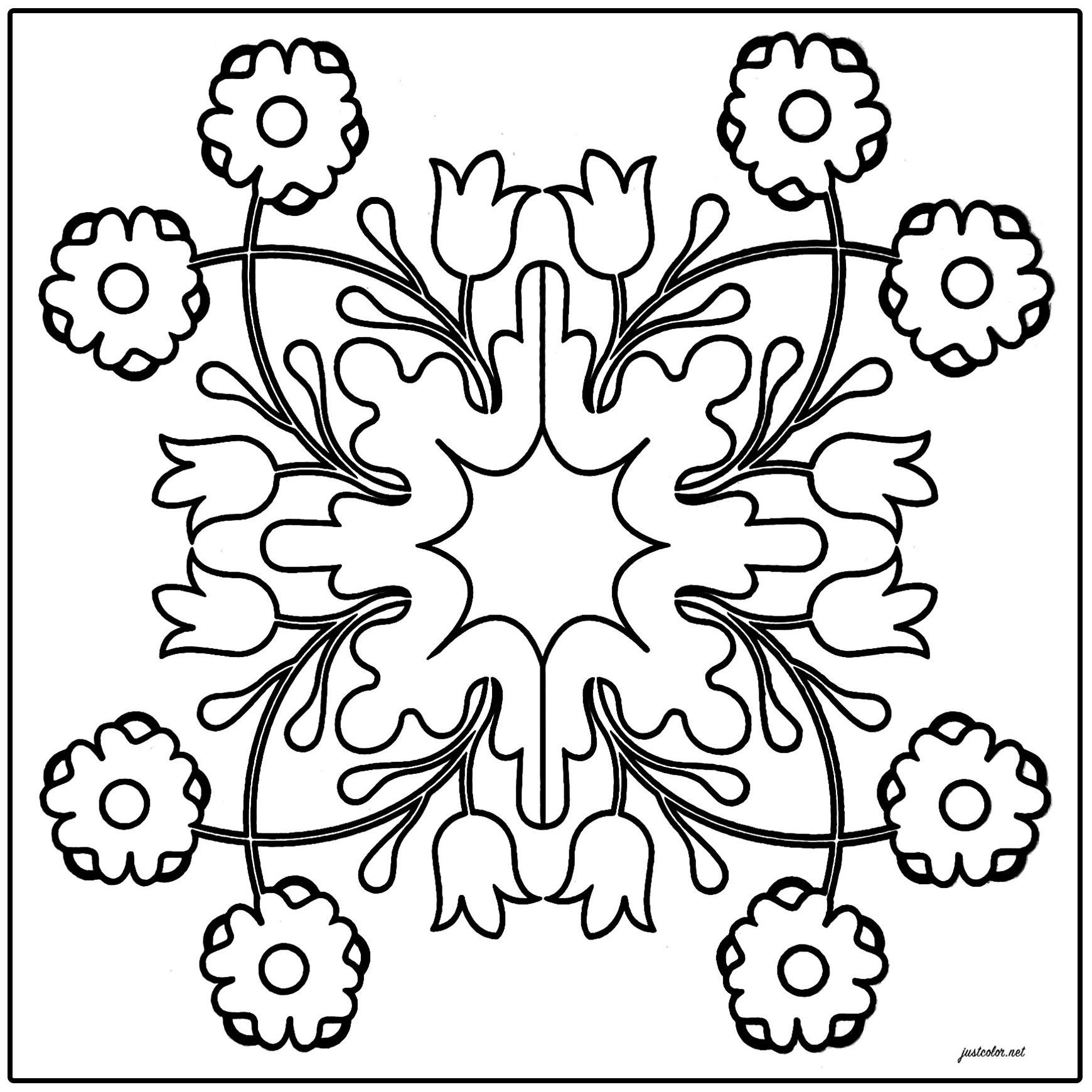 Simple azulejo du Portugal. Il comporte de jolis motifs fleuris et symétriques