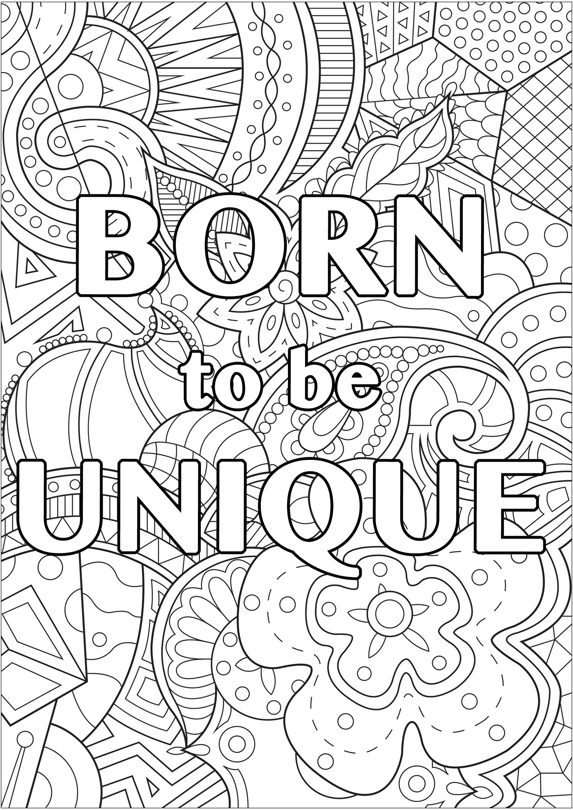 Born to be unique (Né pour être unique)