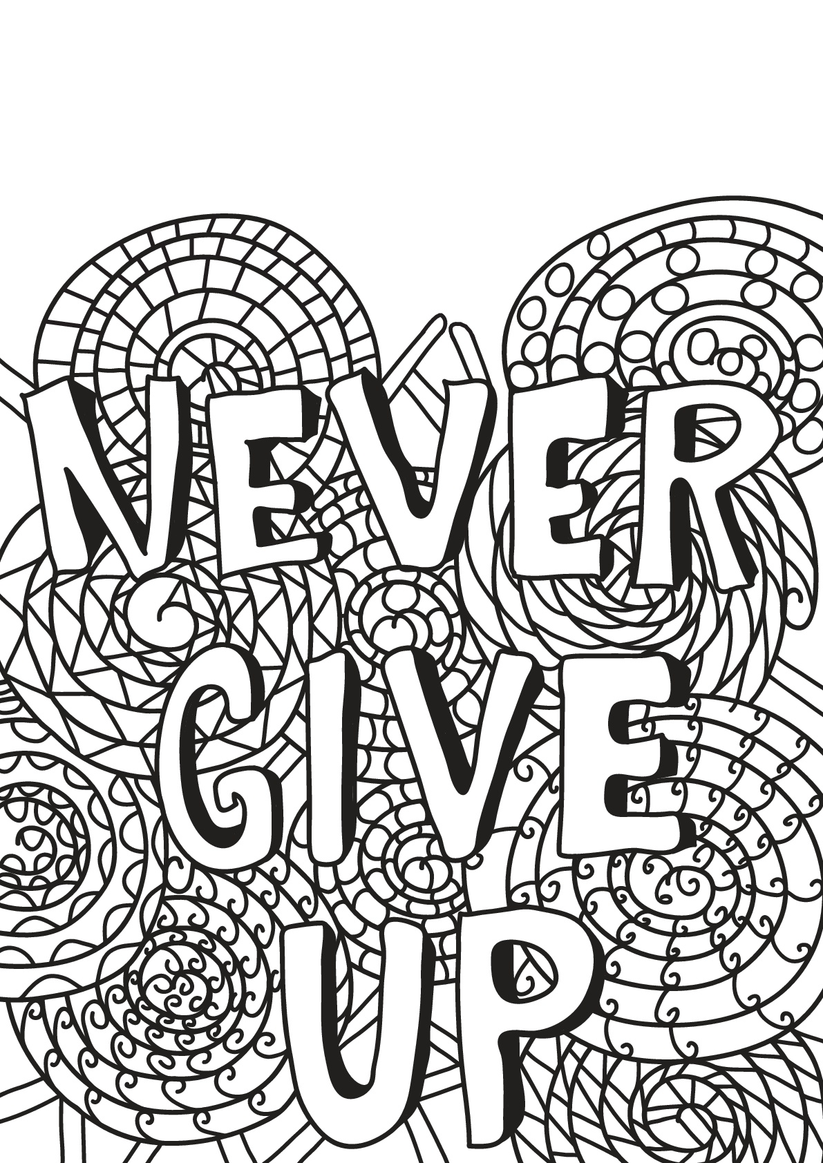 Never give up (Ne jamais abandonner)