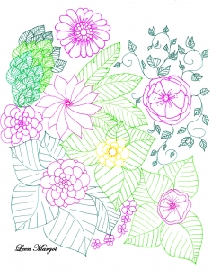 Coloriage adulte colorzen leen margot1