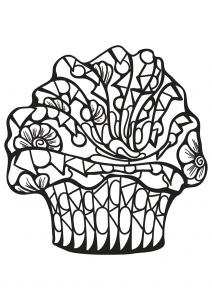 Coloriage livre gratuit cupcake 7