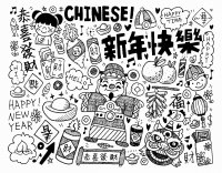 Coloriage doodle nouvel an chinois par notkoo2008