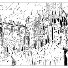 Coloriages de Dragons à imprimer pour adultes