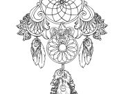 Coloriages de Dreamcatchers à imprimer pour adultes