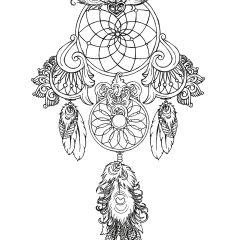 Coloriages de Dreamcatchers à imprimer pour adultes