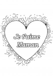 Coloriage fete des meres 8