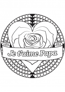 Coloriage de Fête des pères à imprimer pour adultes : Fete-des-peres-5