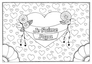 Coloriage de Fête des pères à imprimer pour adultes : Fete-des-peres-9