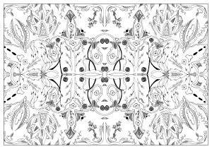 Coloriage adulte dessin coloriage fond par valentin