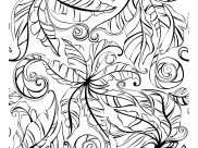 Coloriages de Fleurs et végétation à imprimer pour adultes