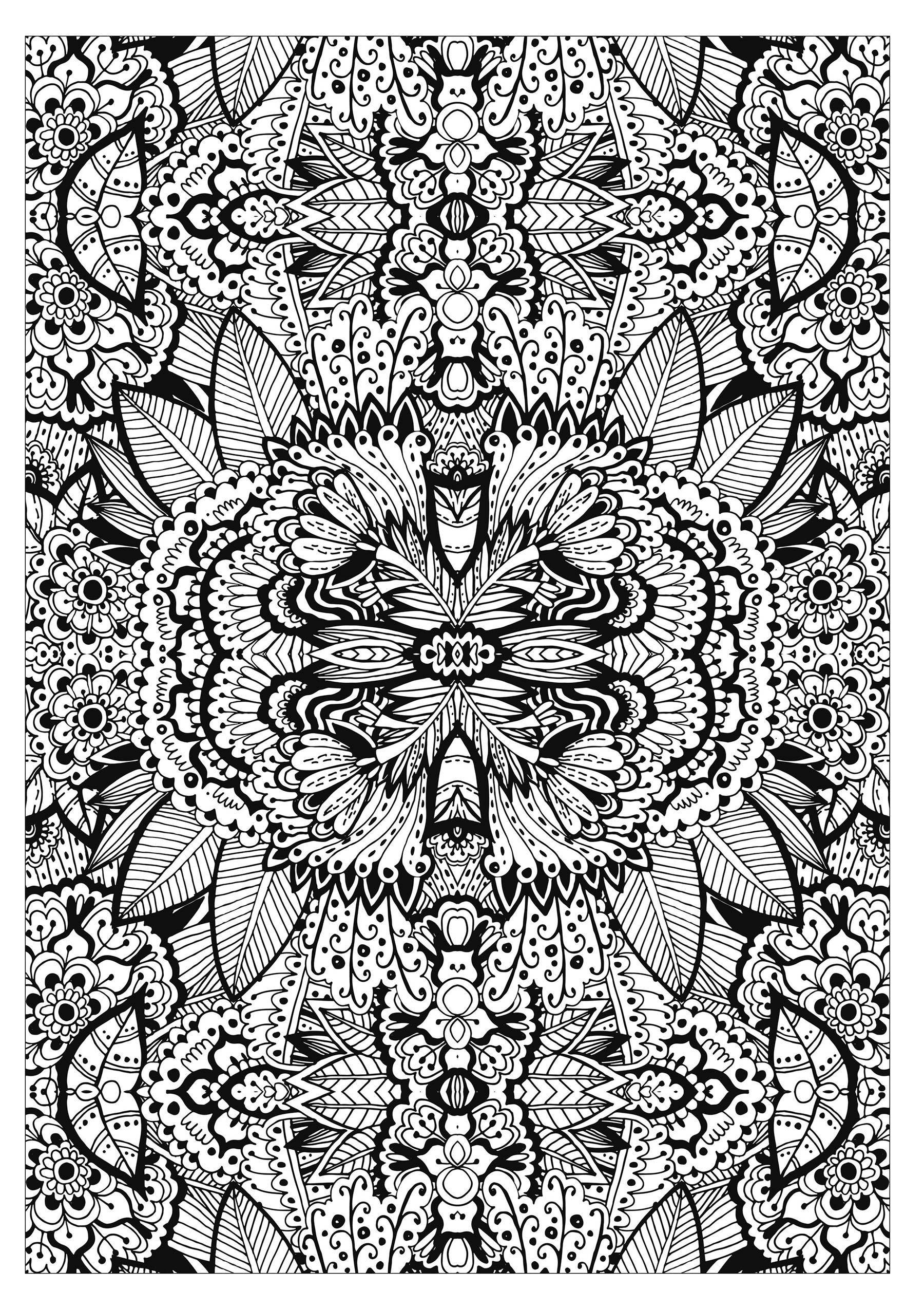 Tapis de fleurs tres complexe par valeriia lelanina