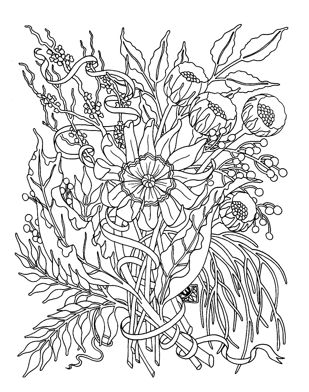 Pour Fleurs Jardin Fleurs Et Végétation Coloriages