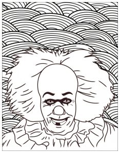 Coloriage film horreur ca clown pennywise