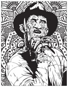 Coloriage film horreur freddy krueger