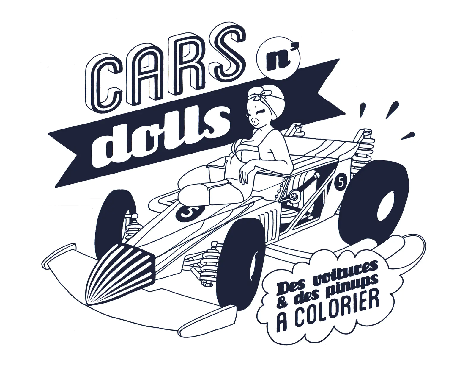 Cars n dolls (Coloriage Inclassables à imprimer pour adultes)