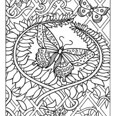 Coloriages de Papillons et Insectes à imprimer pour adultes