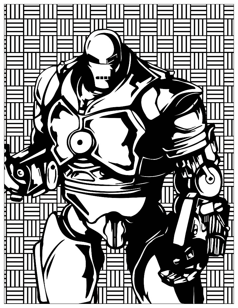 Mechants marvel Iron Monger (Coloriage de Livres et Comics) Mechants marvel Iron Monger (Coloriage de Livres et Comics à imprimer pour adultes)