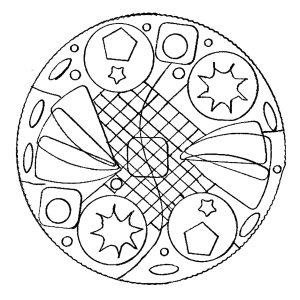 Mandala simple (Coloriage de Domandalas)