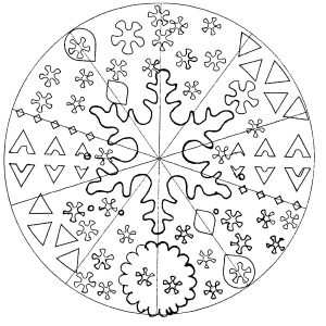 Coloriage adulte mandala domandala 5