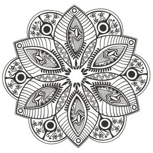 Mandala fleur originale par markovka