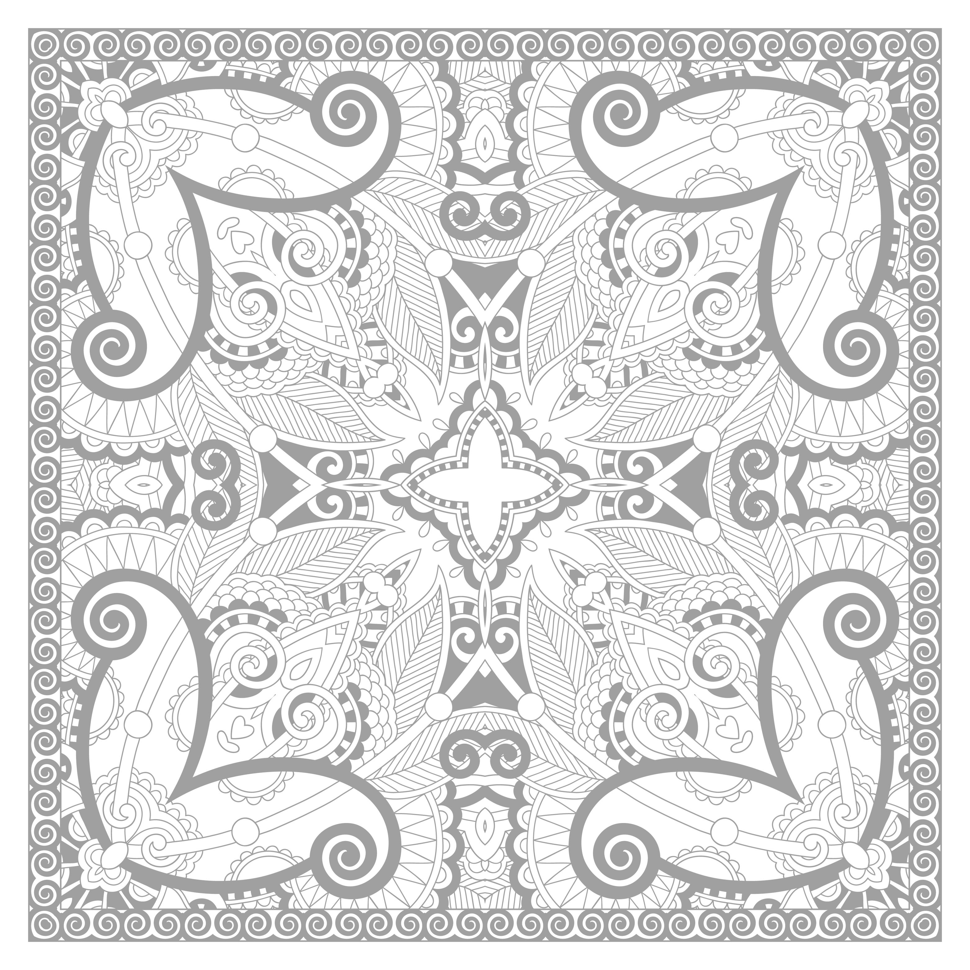 Mandala carre par karakotsya - 2