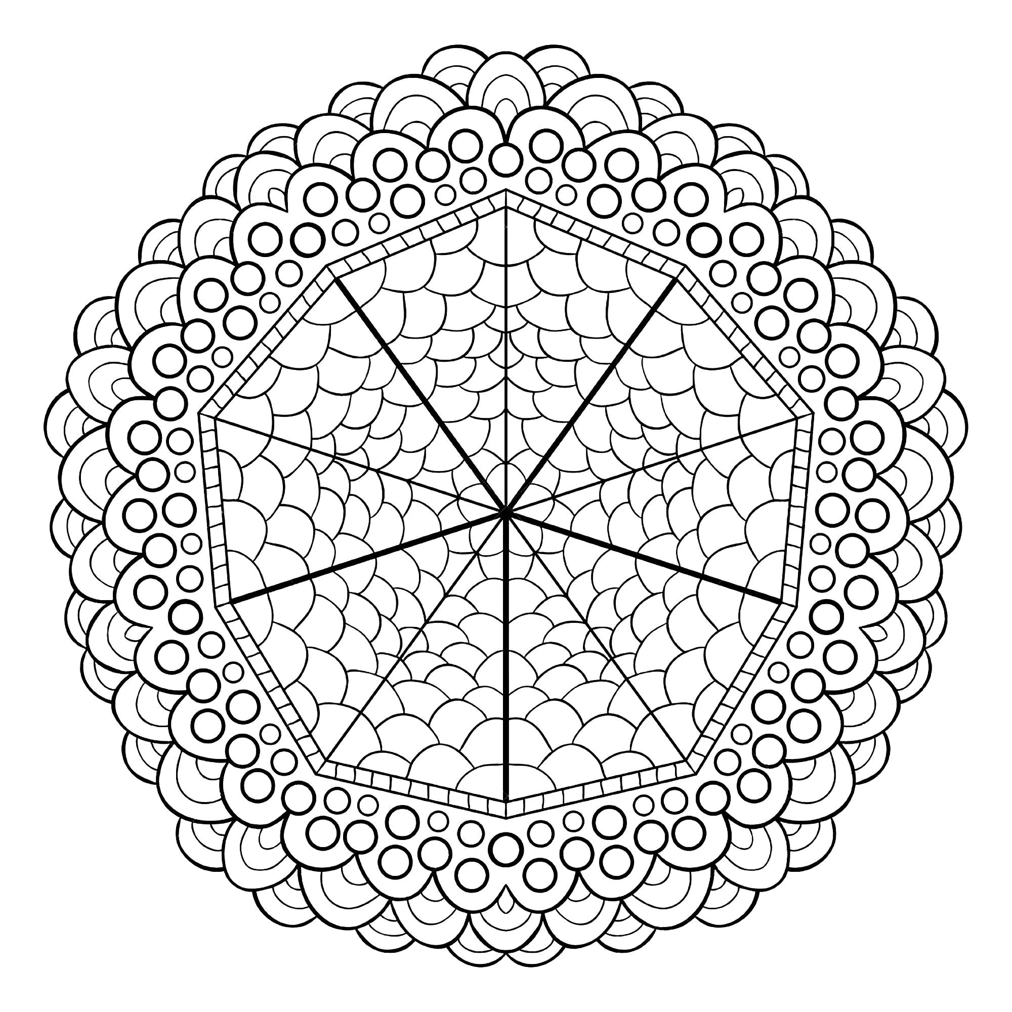 Magnifique Mandala (Coloriage à imprimer pour adultes)