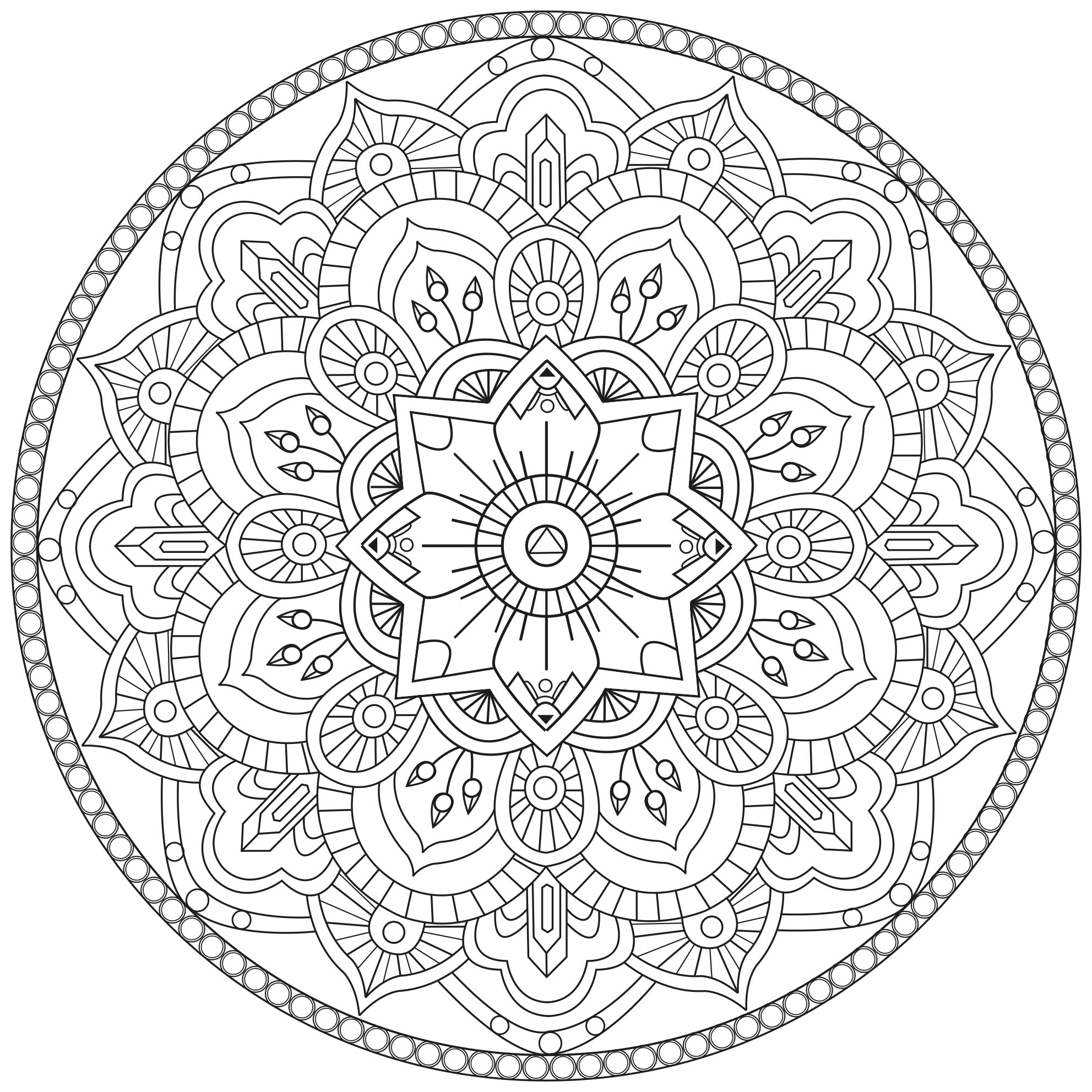 Mandala Par Pauline Mandalas Coloriages Difficiles Pour Adultes