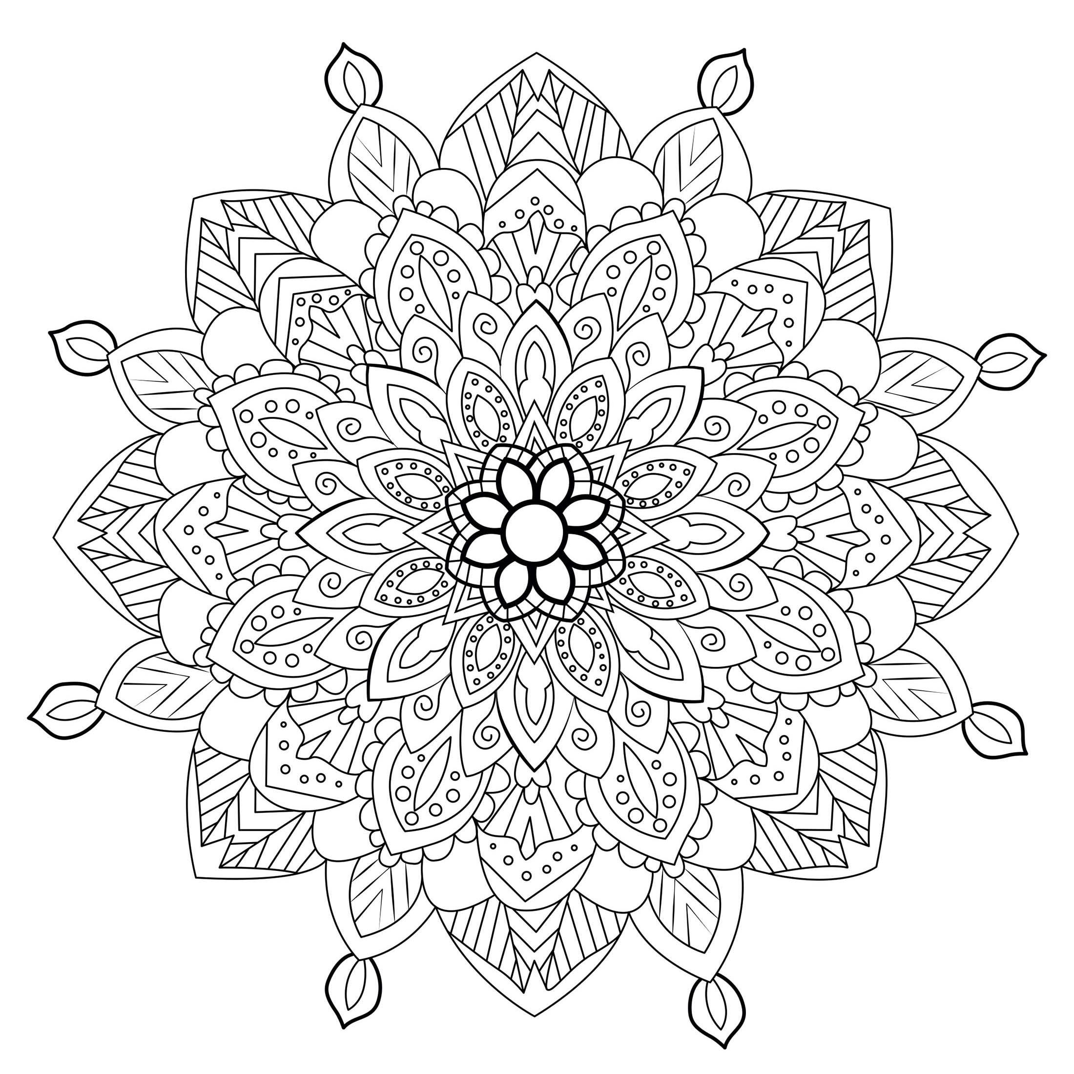 Coloriage Mandala Zen A Imprimer