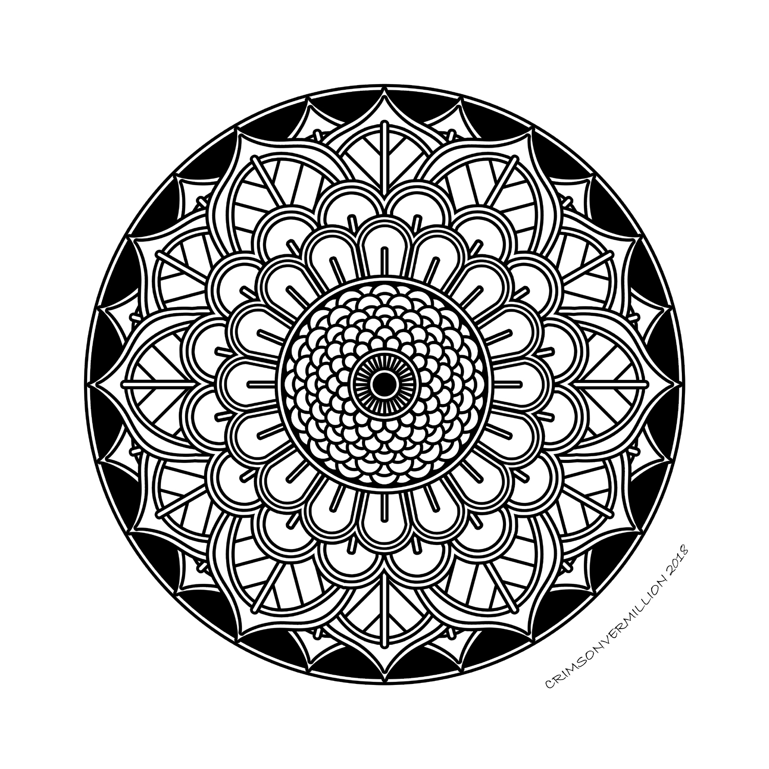 Mystère De La Vie Mandalas Coloriages Difficiles Pour - 