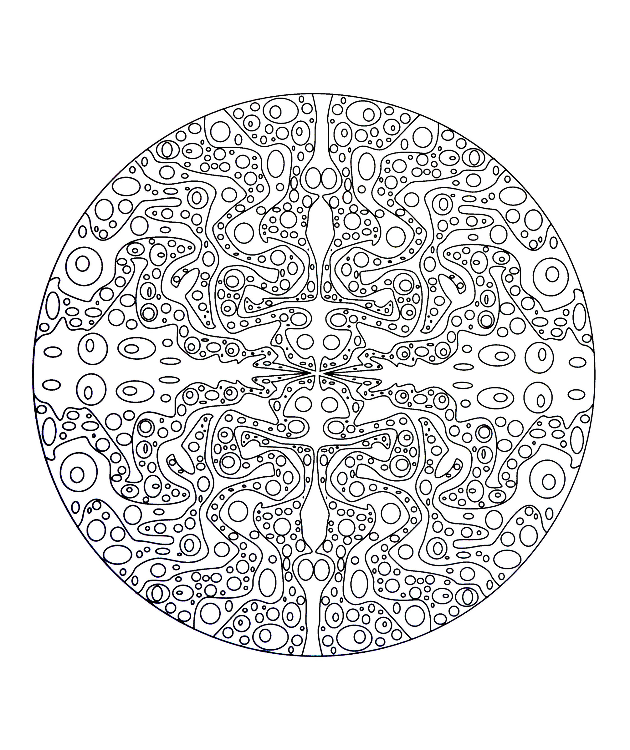 Coloriage de Mandalas : Dsc - 5062 Coloriage de Mandalas à imprimer pour adultes : Dsc - 5062