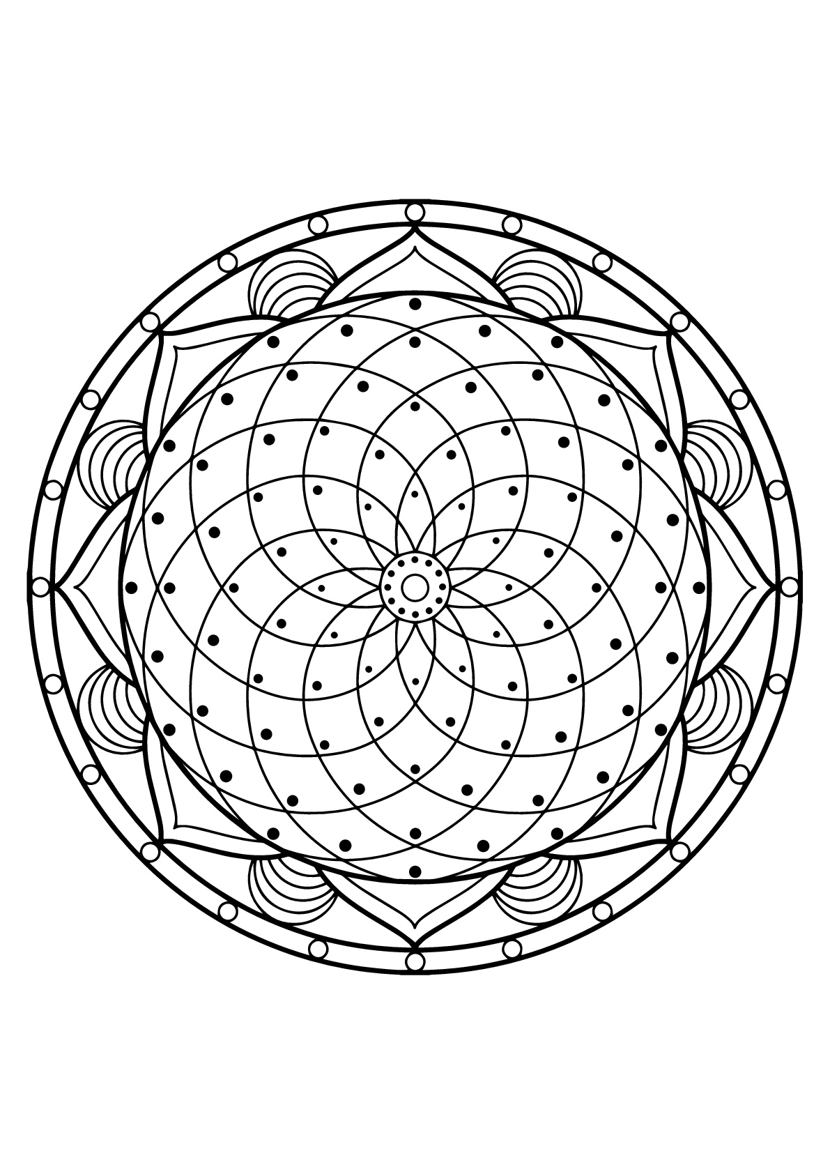 Mandala livre gratuit 20  Mandalas  Coloriages difficiles pour adultes